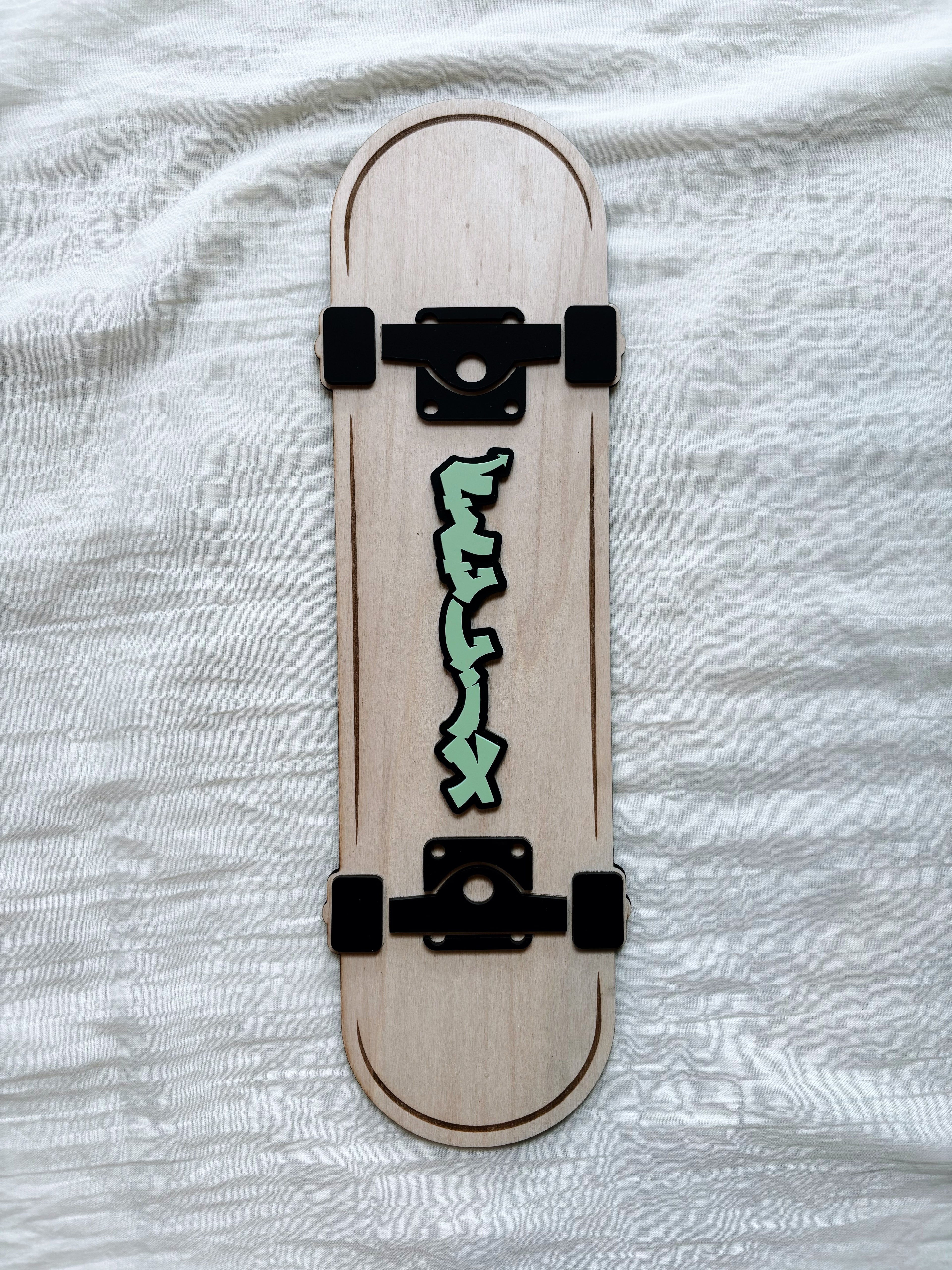 Skate board graffiti