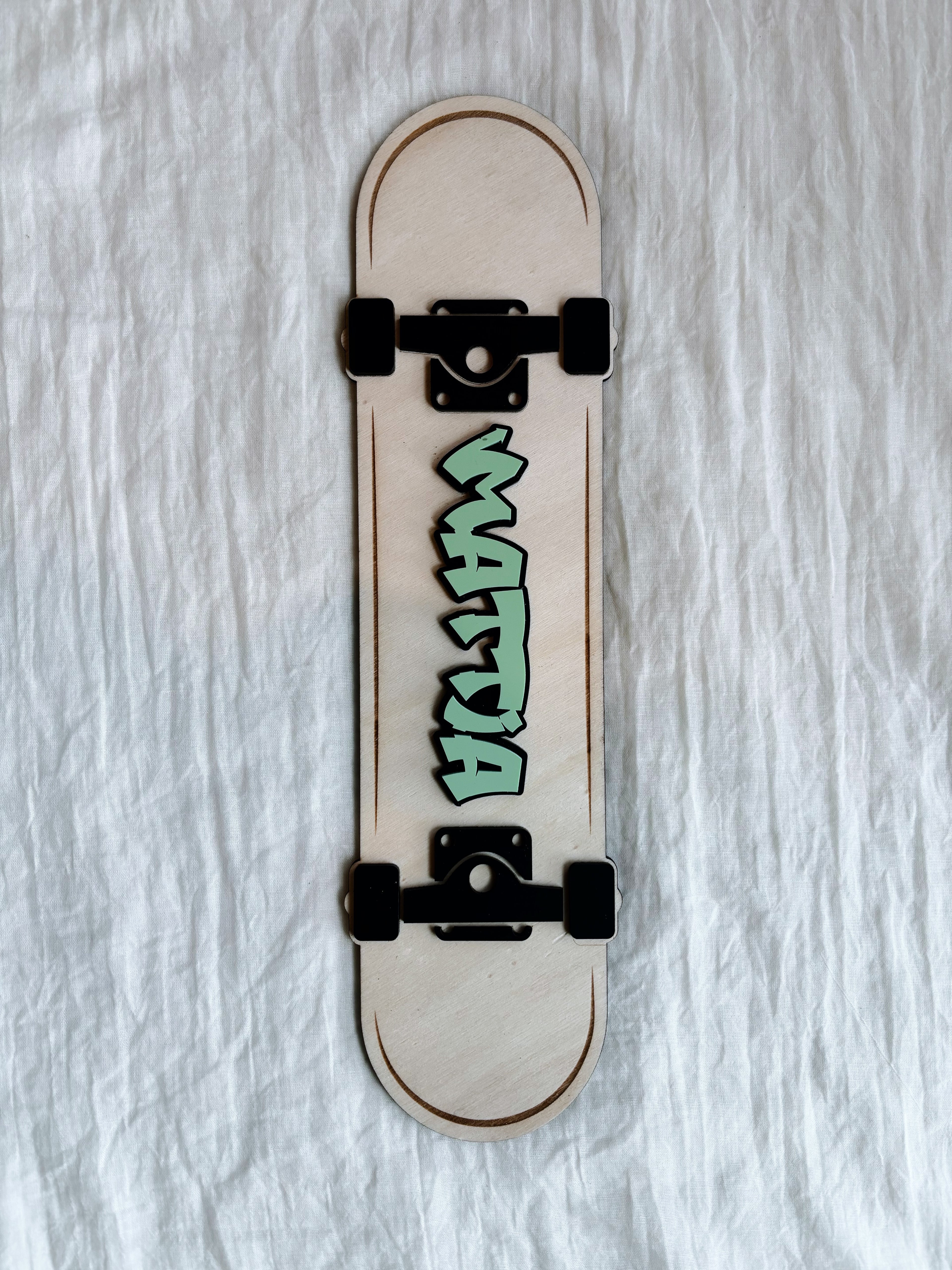 Skate board graffiti
