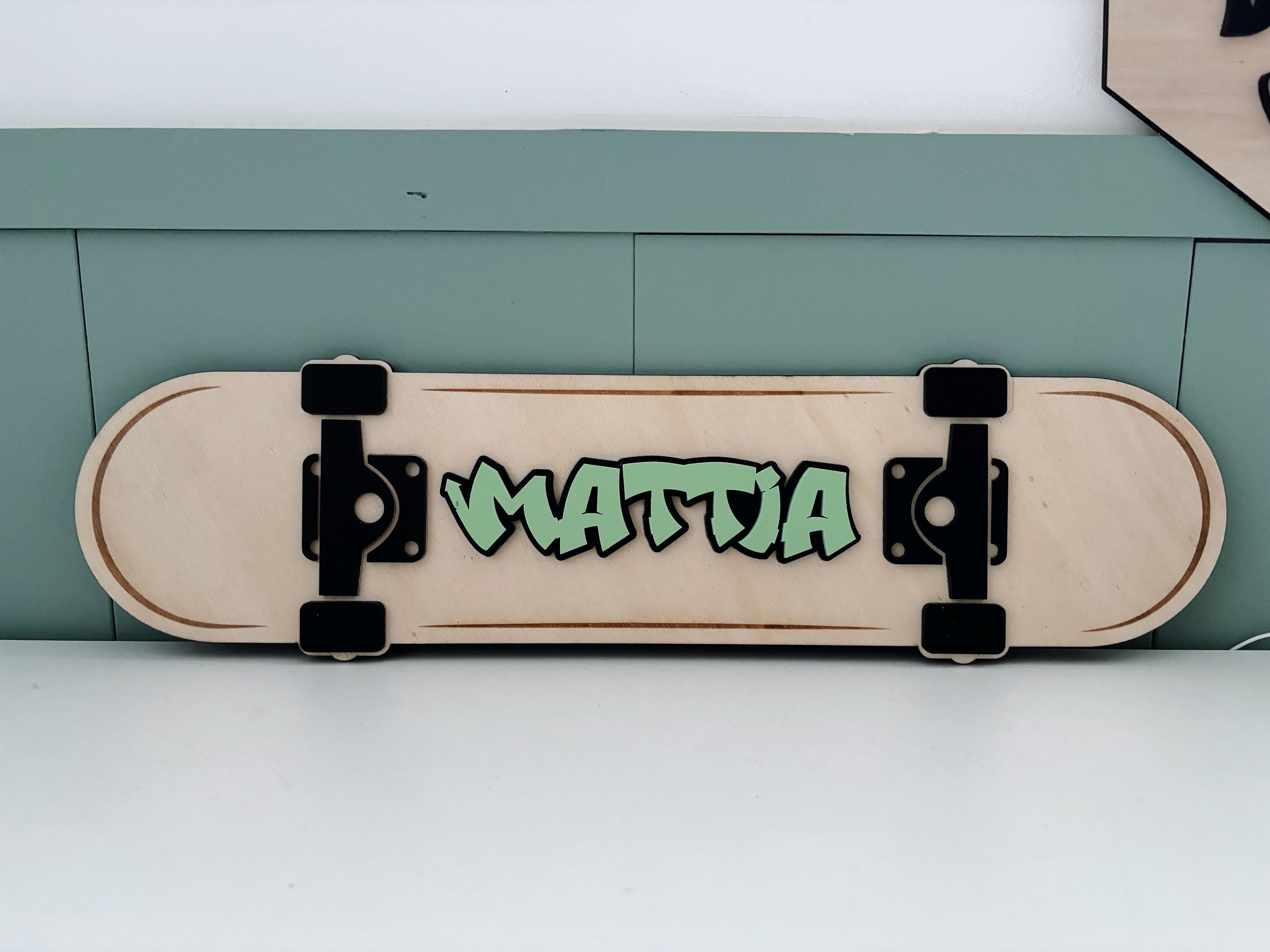 Skate board graffiti