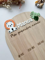 Panneau ma première année jungle