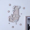 décoration personnalisée lettre prénom enfant marguerite