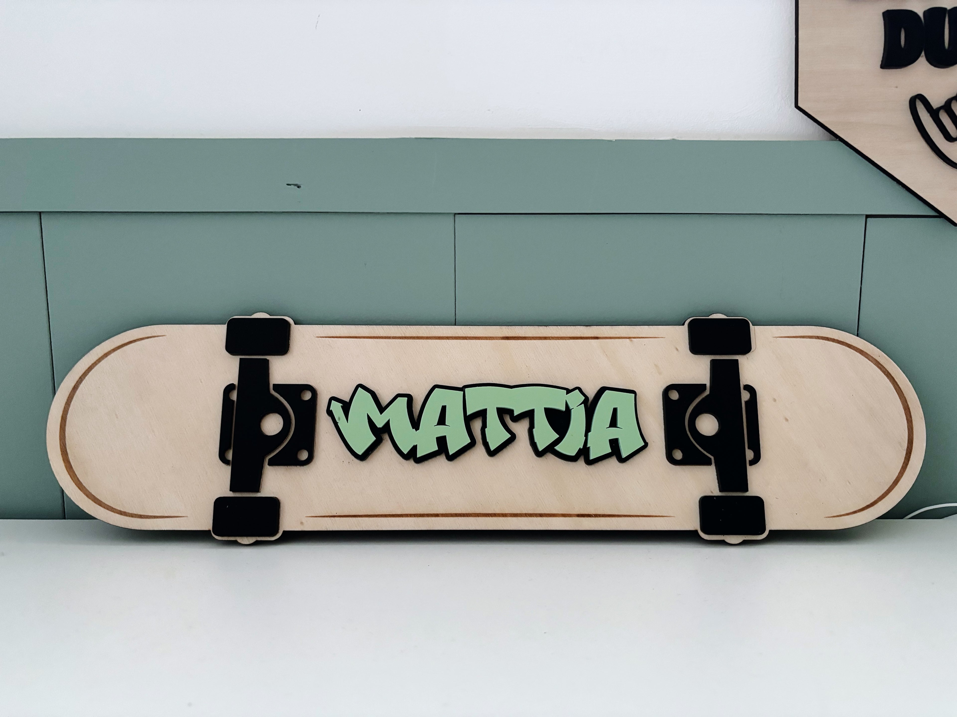 Skate board graffiti