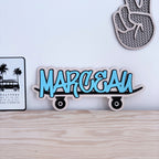 décoration personnalisée enfant  skate board