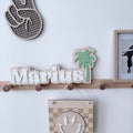 décoration bois prénom personnalisé palmier